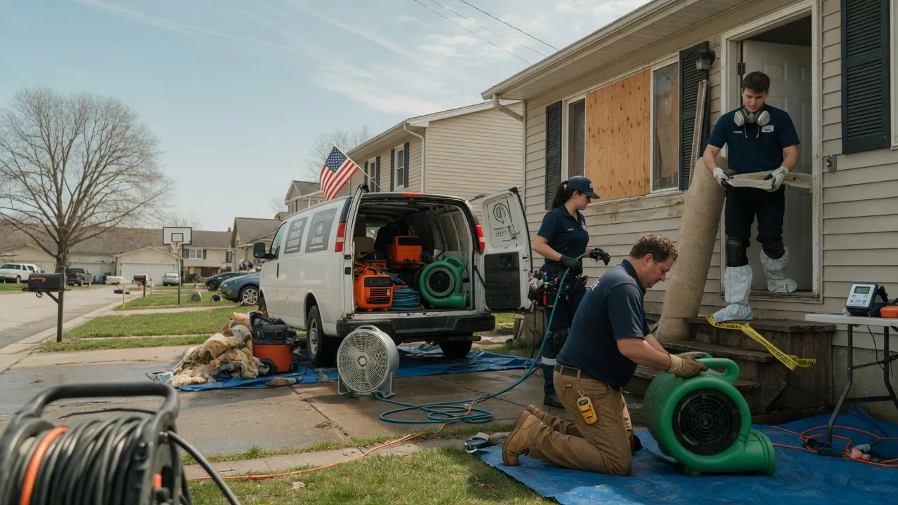 Water Damage Restoration in Benld, IL near me